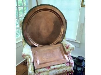 Two Copper Trays  (CTF10)