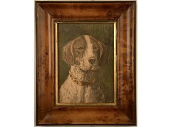 E. Samson, Hunting Dog, Colored Engraving (CTF10)