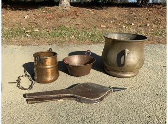 Assorted Antique Copper Cookware (CTF10)