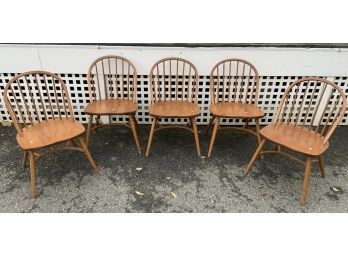 Five Nicholas & Stone Co. Windsor Style Chairs(CTF10)