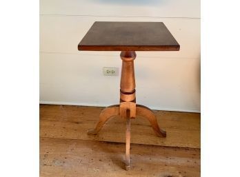 19th C. Primitive Cherry Candle Stand (CTF10)