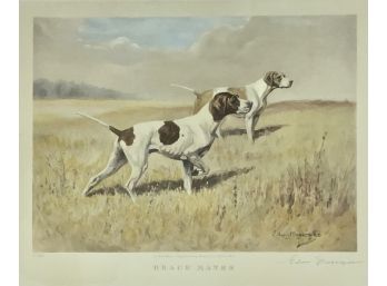 Edwin Megargee Hunting Dog Lithograph 1 Of 3 (CTF10)