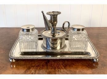 English Silver Ink Stand (CTF10)