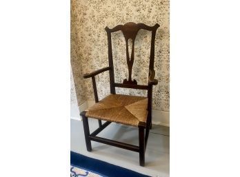 Antique RI Country Chippendale Armchair (cTF10)