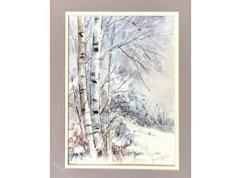 Watercolor Winter Scene (CTF10)