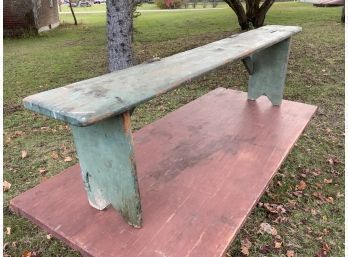 Green Painted Antique Watering Bench (CTF10)