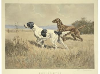 Edwin Megargee Hunting Dog Lithograph, 2 Of 3 (cTF10)