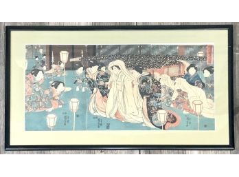 Kuniyoshi Japanese Wood Block Triptych (CTF10)