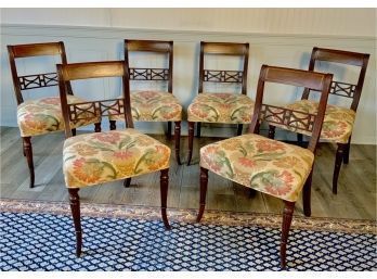 Set Of 6 English Regency Dining Chairs (CTF30)