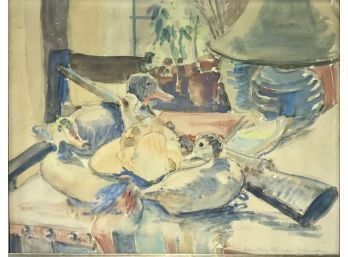 Edna May Stevenson Johansen Watercolor Decoys (CTF10)