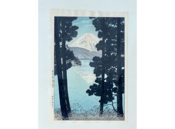 Kasamatsu Shiro Woodcut, 'Mt Fuji And Ashinoko Lake At Hakone' , 1935 (CTF10)
