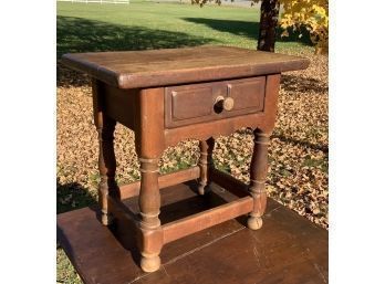 Antique Oak One Drawer Stool/stand (CTF10)