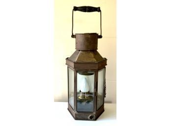 Early Tin & Brass Lantern (CTF10)