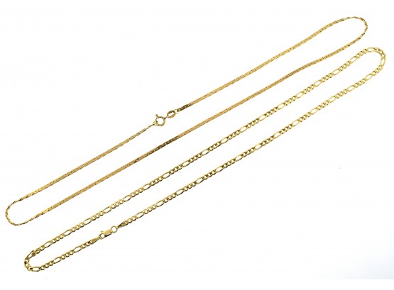 Two 14k Gold Necklaces (CTF10)