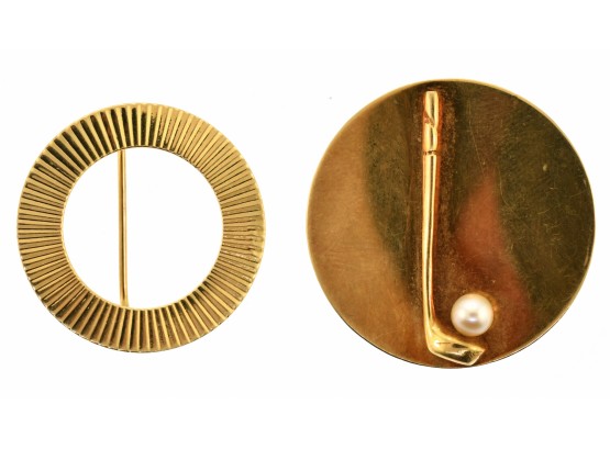 Two 14k Gold Pins (CTF10)