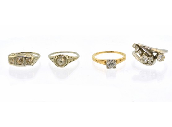 Four Antique Diamond Rings (CTF10)