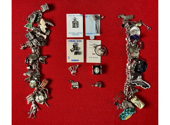 Sterling Charm Bracelets And Charms (CTF10)