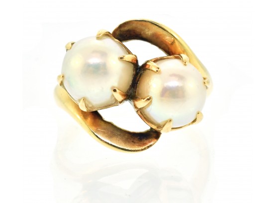 14k Gold Pearl Ring (CTF10)