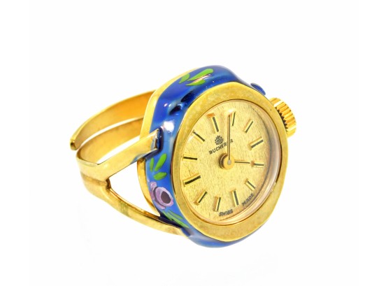 Bucherer 18k Gold Watch Ring (CTF10)