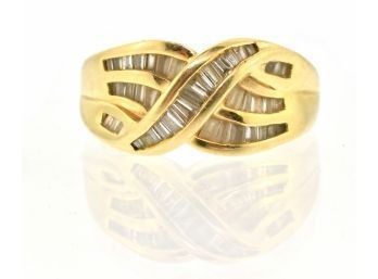 14k Gold And Diamond Ring (CTF10)