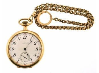 Waltham 14k Gold Pocket Watch (CTF10)