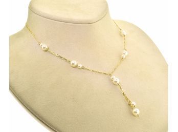 Gold & Pearl Necklace (CTF10)