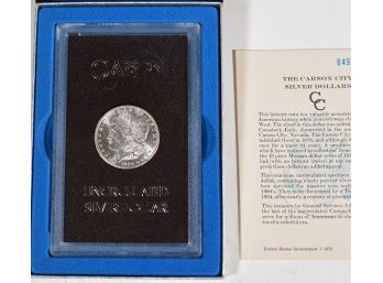 1884-CC GSA Morgan Silver Dollar (CTF10)