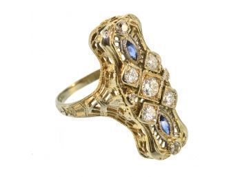 Antique 18k Gold Diamond Ring (CTF10)