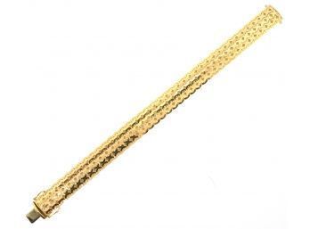 14k Gold Wide Bracelet (cTF10)