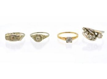 Four Antique Diamond Rings (CTF10)