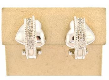 14K Gold And Diamond Earrings (CTF10)