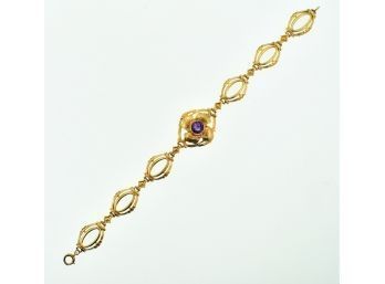 Oval Linked Gold Bracelet (CTF10)