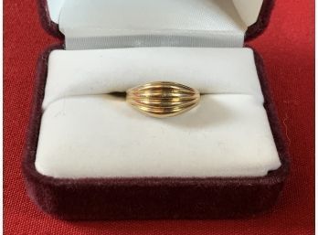 18k Gold Domed Ring (CTF10)