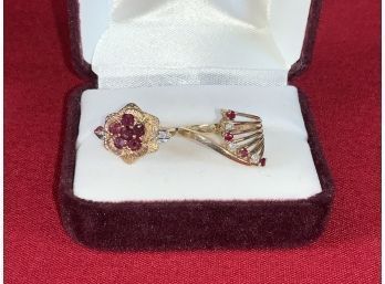 Two 14k Gold And Ruby Rings (CTF10)