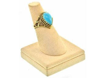 Victorian Turquoise Gold Ring (CTF10)