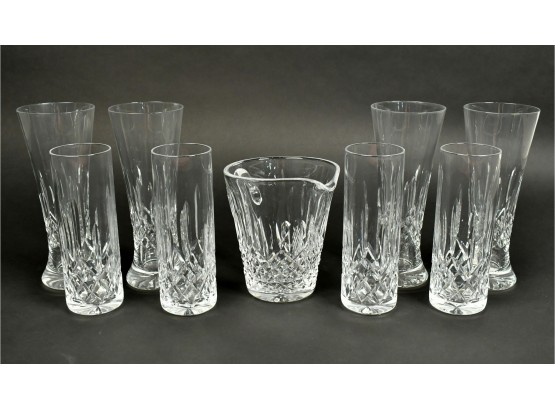 Waterford Lismore Crystal Pitcher & Water Glasses (CTF10)