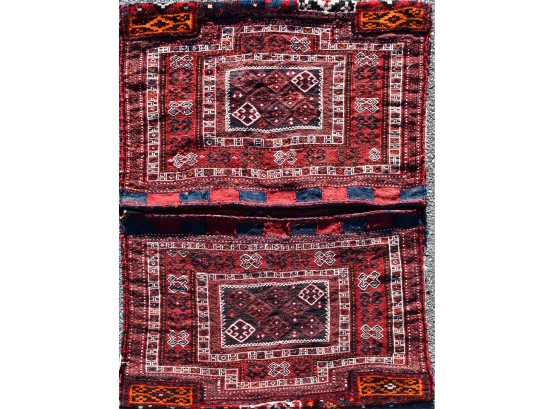 Large Flat-weave  Oriental Saddle Bag (CTF10)