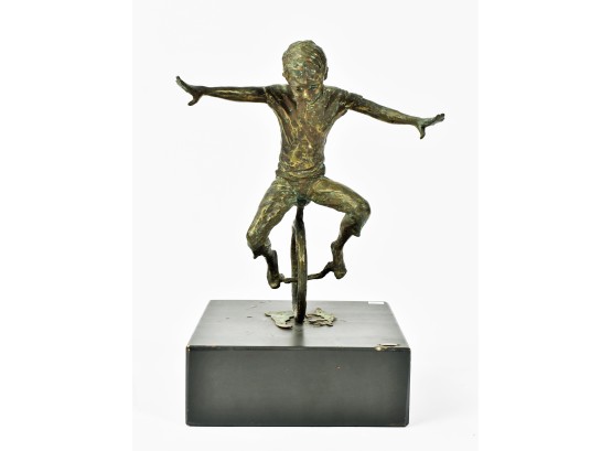 Curtis Jere Bronze, Boy On Unicycle (CTF10)