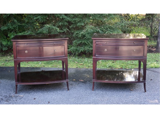 Thomas Pheasant For Baker Furniture Co. Mahogany Side Tables $5,000 New (CTF30)