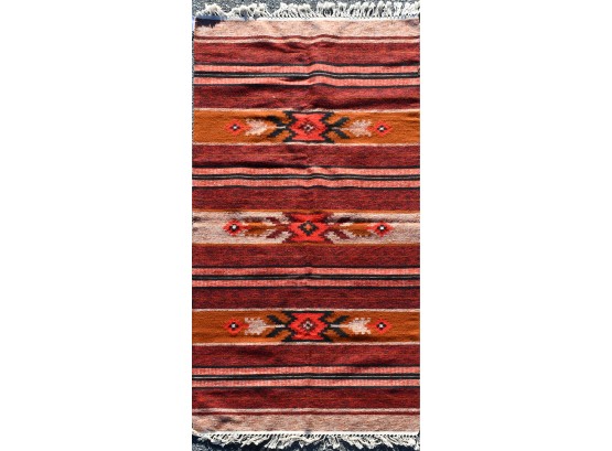 Navajo Style Woven Wool Rug/blanket (CTF10)