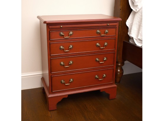 Imported Red Painted Hardwood Bachelors Chest  (CTF20)