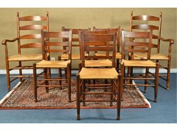 Assembled Set Of Country Rush Seat Dining Chairs (CTF30)