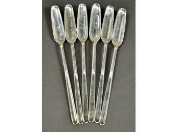 Six F. Chiappe Sterling Marrow Spoons, 8.7 Ozt (CTF10)