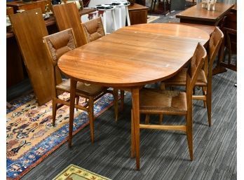 Danish Teak Extending Dining Table And Four Chairs (CTF50)