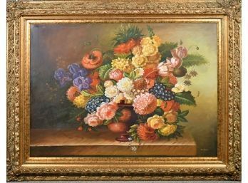 R. Wilson, Large Size Still Life Of Flowers,  O/C (CTF30)