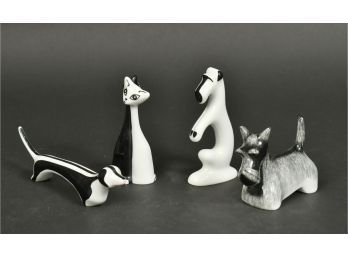 Four Cmielow Porcelain Animal Statuettes (CTF10)