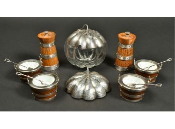 Vintage Sterling Tablewares: S&P, Dish & Salts (CTF10)