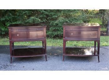Thomas Pheasant For Baker Furniture Co. Mahogany Side Tables $5,000 New (CTF30)