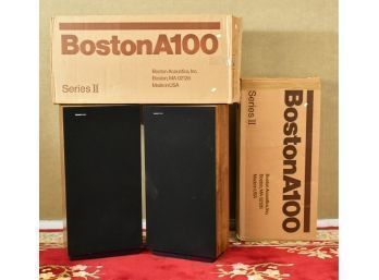 Pair Of Boston A100 Series II Speakers, In Original Boxes (CTF20)