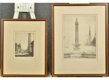 Two Don Swann Pencil Signed Etchings (CTF10)